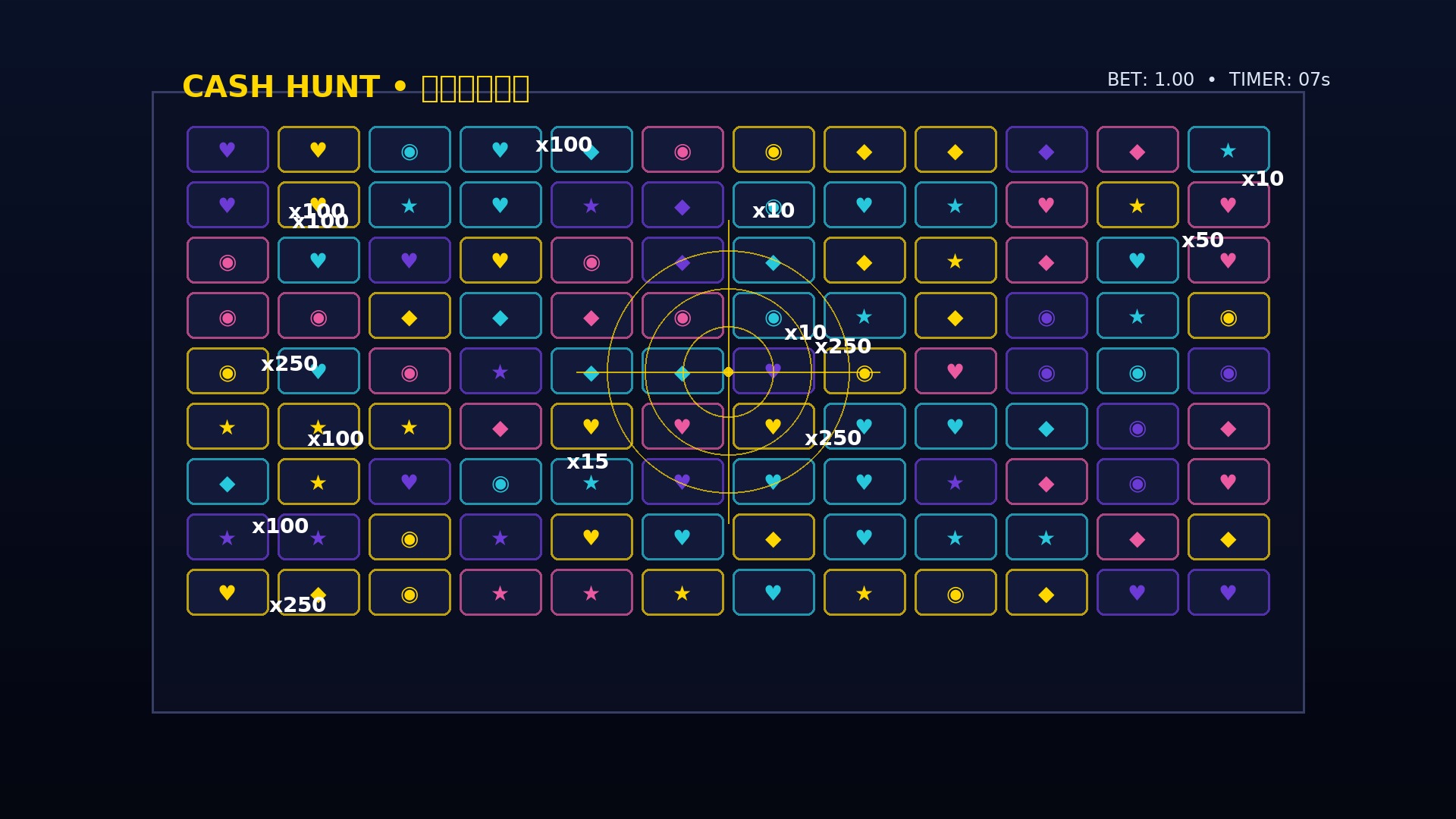 Cash Hunt bonusrunda i Crazy Time